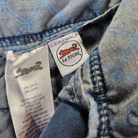 Le Tigre Pants Mens Size 34Wx34L Blue Straight Leg Chino Flat Front - Picture 5 of 10